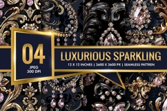 Seamless Luxurious Sparkling Pattern Digital Paper Product Image 1