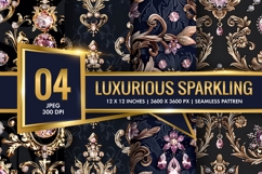 Seamless Luxurious Sparkling Pattern Digital Paper Product Image 1