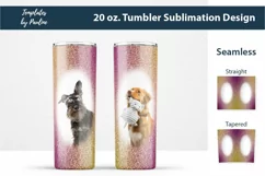 Seamless Maroon Olive Glitter Sublimation Wrap for 20 oz Skinny Photo Tumbler