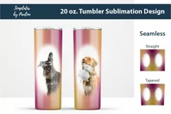 Seamless Maroon Olive Ombre Sublimation Wrap for 20 oz Skinny Photo Tumbler