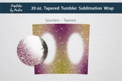 Seamless Maroon Olive Sparkle Glitter Sublimation Wrap for tapered 20 oz Skinny Photo Tumbler