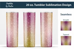 Seamless Maroon Olive Sparkle Glitter Sublimation Wraps for 20 oz Skinny Tumbler 