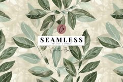 Seamless Muted Foliage Digital Paper Product Image 1