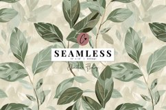 Seamless Muted Foliage Digital Paper Product Image 1