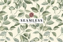 Seamless Muted Foliage Digital Paper Product Image 1