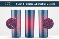 Seamless Navy Red Sublimation Wraps for 20 oz Skinny Tumbler