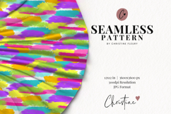 Seamless Neon Easter Brushstroke Digital Paper Product Image 2