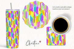 Seamless Neon Easter Brushstroke Digital Paper Product Image 3