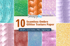 Seamless Ombre Glitter Texture Digital Paper Background Product Image 1