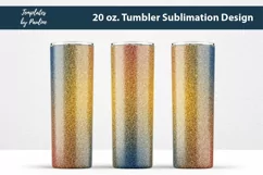 Seamless Orange Navy Blue Glitter Sublimation Tumbler Design for 20 oz skinny tumbler