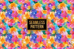Colorful Abstract Torn Paper Flowers Seamless Patterns Product Image 2