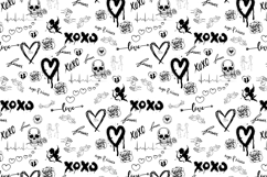 BLACK AND WHITE SEAMLESS PATTERN Product Image 1