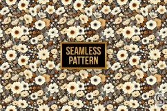 Neutral Vintage Blooming Flowers Digital Papers Product Image 3