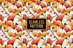 Ginkgo Flowers Pattern Digital Papers Product Image 3