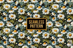 Chamomile Flowers Seamless Patterns, Floral Digital Papers Product Image 4