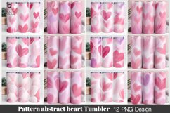 Seamless abstract heart pattern Sublimation Tumbler Design Product Image 1