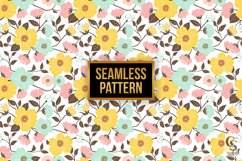 Spring Boho Flowers Pattern Digital Papers Product Image 2