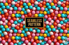 Colorful 3D Gumballs Seamless Patterns Product Image 3