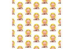 Seamless pattern cartoon goat playing guitar Product Image 1