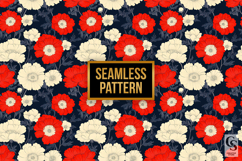 Red and White Patriotic Flowers Pattern Product Image 2