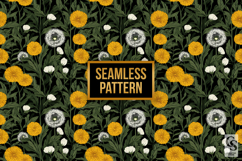 Cute Floral Dandelions Garden Seamless Patterns Product Image 2