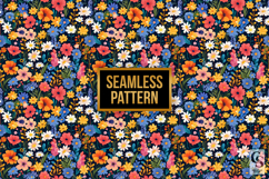 Vibrant Wildflowers Seamless Patterns Product Image 4