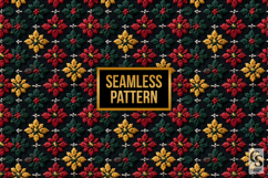 Red Green Yellow Juneteenth Embroidery Seamless Patterns Product Image 2