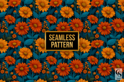 Mexican Sunflowers Seamless Patterns Product Image 5