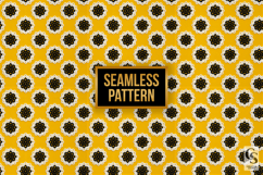 Yellow white embroidery Seamless Patterns Product Image 3