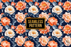 Large Peony Flowers Digital Papers Product Image 4