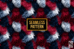 Patriotic Red Blue Animal Fur Seamless Patterns Product Image 4