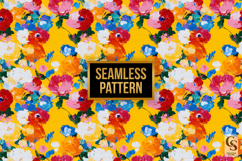 Abstract Painted Flowers Digital Papers Product Image 4