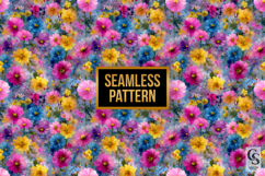 Summer Watercolor Flowers Seamless Pattern Product Image 4