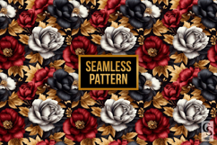 Luxury Peony Flowers Seamless Patterns Product Image 4