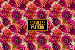 Bold Vibrant Summer Flowers Digital Papers Product Image 2