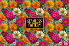 Playful Summer Marigold Flowers Digital Papers Product Image 3