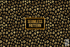 Black &amp; Gold Leopard Print Digital Paper Product Image 4