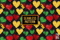Black History Impasto Hearts Patterns Product Image 4