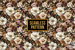 Boho Bouquet Flowers Seamless Patterns Product Image 4