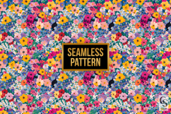 Bright Cute Floral Garden Seamless Pattern Product Image 4