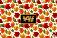 Fall Colorful Leaves Seamless Patterns Product Image 5