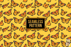 Monarch Butterfly Seamless Patterns Product Image 4