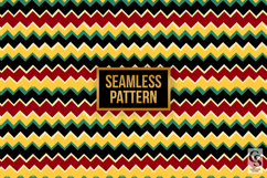 Juneteenth Chevron Zigzag Digital Papers Seamless Patterns Product Image 3