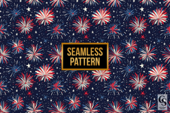 4th of July Fireworks Seamless Patterns Product Image 4