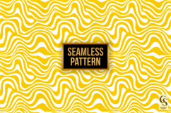 Yellow Abstract Wavy Lines Seamless Patterns Product Image 5