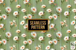 3D Daisy Striped Flower Backgrounds Product Image 3