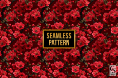 Red Plum Blossoms Seamless Patterns Product Image 3