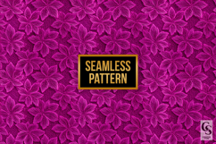 Magenta Lace Flowers Seamless Patterns Product Image 4