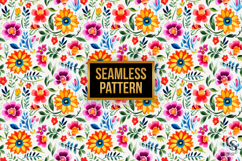 Watercolor Flowers Pattern Mega Bundle JPG Product Image 2