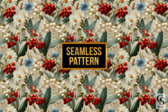 Botanical Floral Berries Seamless Patterns Product Image 4